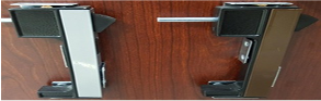 Aluminium Door Handle with Push Button